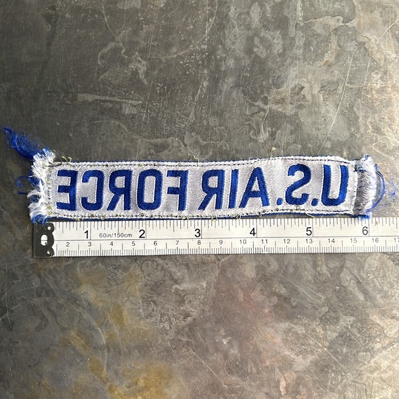 U.S. AIR FORCE blue tape patch, vintage - Picture 9 of 9